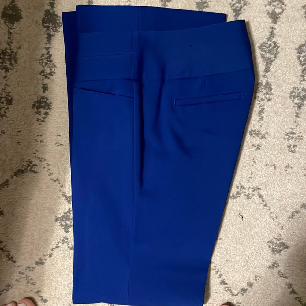 Express editor dress pants. Size 0, bright blue LIKE NEW